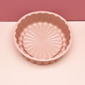 Silicone Round Pan Charlotte Cakes Baking Pan Sponge Flan Mold Strawberry Shortcake Baking Pan Kitchen Silicone Moulds - Pink