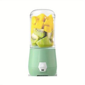 New Portable Charging Small Juicer; Students Home Multifunctional Juice Cup Gift - Green