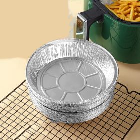 30pcs/set Air Fryer Disposable Aluminum Foil Liners; Non-stick Air Fryer Liner; Round Tin Foil Pans; Safe Round Foil Pie Pans For Baking; Storage - 9