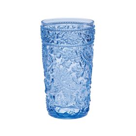 Paisley Acrylic Glasses Drinking Set of 4 Hi Ball (17oz), Plastic Drinking Glasses, BPA Free Cocktail Glasses, Drinkware Set, Drinking Water Glasses -